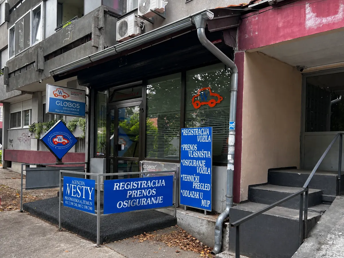 Agencija za registraciju vozila Westy, Prvomajska 4, Zemun
