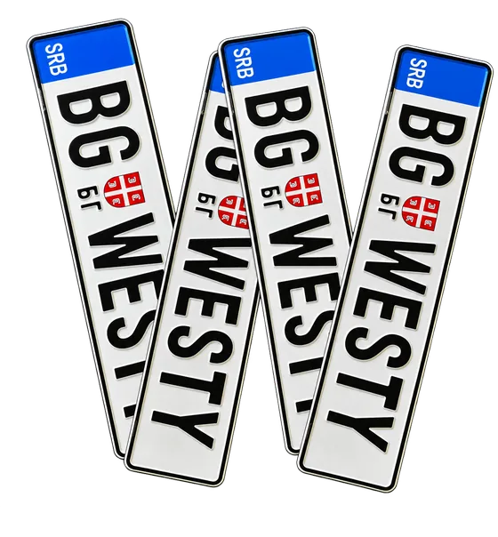 Nove registarske tablice iz agencije Westy